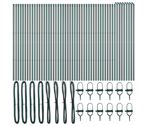 Žoga Stabi 52 Gabali Zaļš Ø32 Mm 190 Cm Cinkots Tērauds Vidaxl