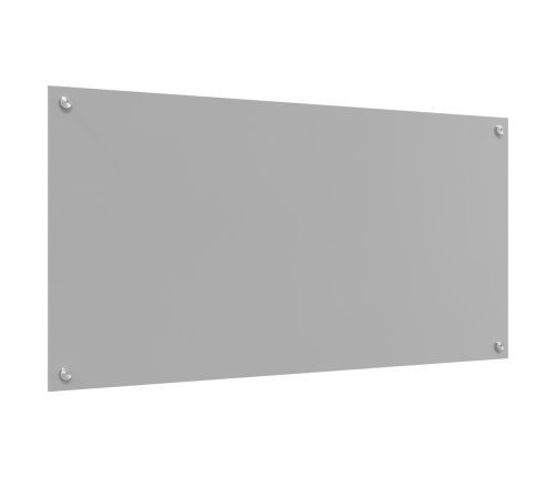 Virtuves Aizsargpaneļi Gaiši Pelēki 100X50X0,6 Cm Rūdīts Stikls Vidaxl