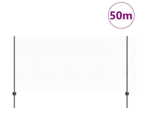 Vidaxl Žoga Stabi 22 Gab. U-Kanāls Pelēks 120 Cm Tērauds,  Sešstūra Žogs Pelēks 1.2X50 M Tērauds Vidaxl