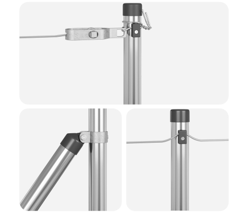 Žogu Stabi 52 Gab. Ø32 Mm 80 Cm Cinkots Tērauds Vidaxl