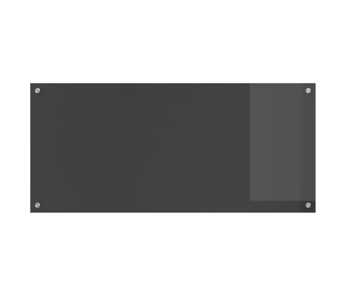 Virtuves Apšuvums Tumši Pelēks 110X50X0,6 Cm Temperēts Stikls Vidaxl