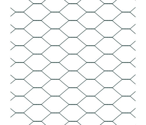 Vidaxl Žoga Stabi 5 Gab. U-Kanāla Zaļi 120 Cm Tērauds,  Sešstūra Žogs Zaļš 1.2X10 M Tērauds Vidaxl