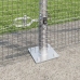 Veltīts Stiepļu Žogs Ar 13 Flanged Stabiem 1.5X50 M Galvanizētā Tēraudā Vidaxl