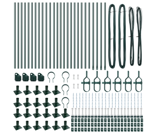 Žoga Stabi 26 Gab. Zaļš Betons 3.2 X 3.2 X 110 Cm Izturīgi Vidaxl