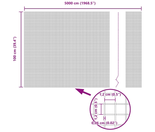 Savilkto Stieņu Žogs Ar 44 U Stabiem Sudraba 1X50 M Tērauds Vidaxl