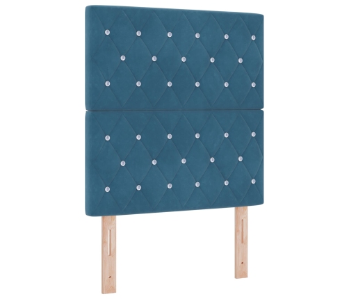Vidaxl Gultas Galvgalis Kristāla Poga Tuftēts Tumši Zils 80 Cm Samts,  Gultas Galvgalis Kristāla Poga Tuftēts Tumši Zils 160 Cm Samts Vidaxl