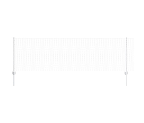 Vidaxl Žogu Stabi 11 Gab. U-Kanāls 80 Cm Galvanizēts Tērauds,  Sešstūra Žogs 0.8X25 M Galvanizēts Tērauds Vidaxl