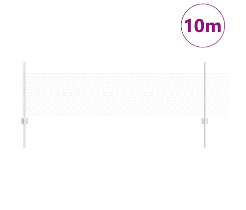 Vidaxl Žoga Kājas 5 Gabali U-Kanāls 60 Cm Cinkots Tērauds,  Sešstūra Žogs 0.5X10 M Cinkots Tērauds Vidaxl