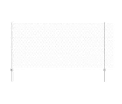 Vidaxl Žoga Stabi 10 Gab. U-Kanāls 120 Cm Cinkots Tērauds,  Sešstūra Žogs 1.2X10 M Cinkots Tērauds Vidaxl