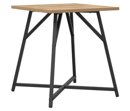 Vidaxl Sānu Galdu Komplekts 2 Gabali Amatu Ozola Ar Inženierijas Koku Un Metālu