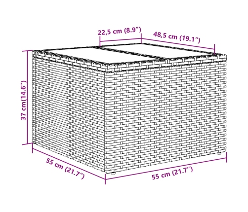 10 Gab. Dārza Dīvānu Komplekts Ar Spilveniem Brūnā Poli Rotangpalmas Vidaxl