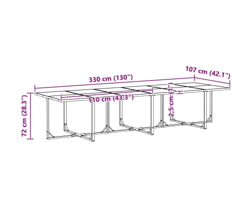 13 Daļu Dārza Ēdamzīmes Komplekts Ar Spilveniem, Tērauds Un Polirotans Vidaxl