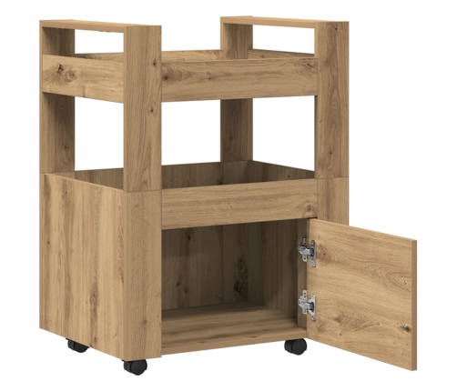 Virtuves Rati Artisan Oak 60X45X80 Cm Inženierijas Koks Vidaxl