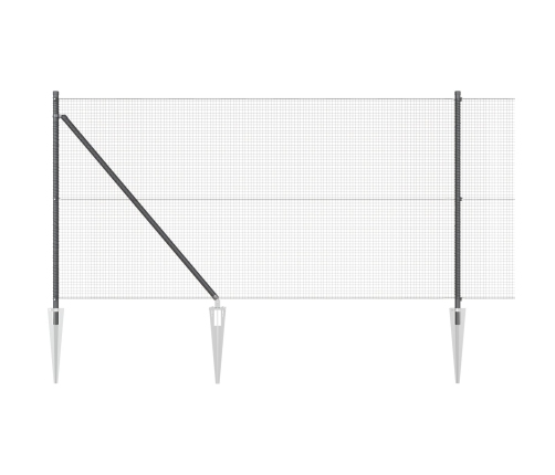 Žogu Stabu Komplekts 2 Gabali Melns Tērauds 10 X 1 M Izturīgs Vidaxl