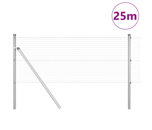 Žogu Stabu Komplekts 2 Gabali Cinkots Tērauds 25 X 0.5 M Izturīgs Vidaxl