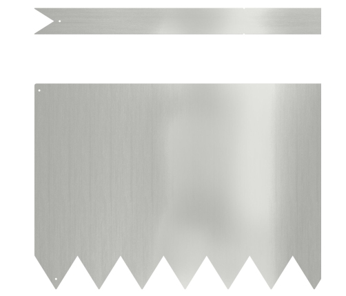 Zāliena Apmalītes 10 Gabali 100X0,5X30 Cm Galvanizēts Tērauds Vidaxl