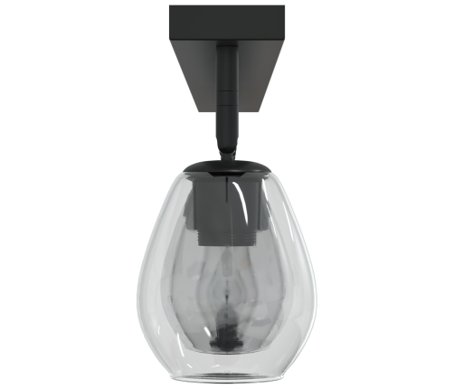 Griestu Lampas Ar Regulējamu Stikla Gaismas Ķermeni Antracīta E27 Vidaxl