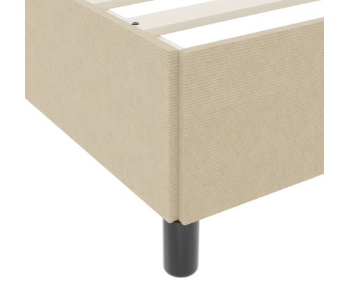 Gultas Rāmis Gaiši Zaļš Pelēks 120X190 Cm Kanvas Audums Vidaxl