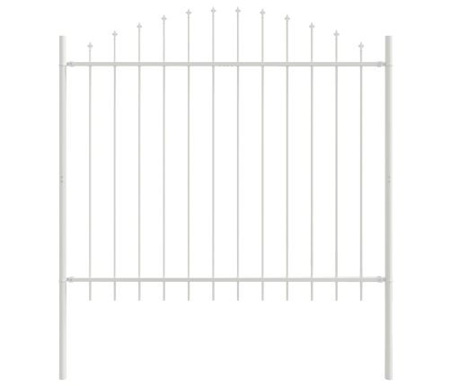 Žoga Panelis Ar Dakšas Arku 8 Gab. Komplekts Balts Metāls Vidaxl