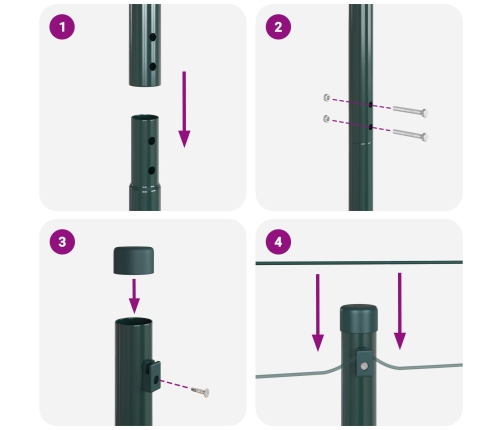 Žogu Stabu Komplekts 13 Gab. Zaļš Metāls Vidaxl