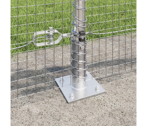 Žoga Stabu Komplekts 2 Gabali Cinkots Tērauds 10 X 0.5 M Izturīgs Vidaxl