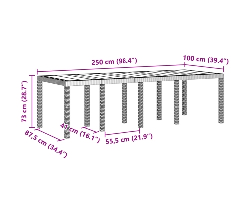 11 Daļu Dārza Ēdamgaldu Komplekts Ar Spilveniem Gaiši Pelēks Poli Rotangs Vidaxl