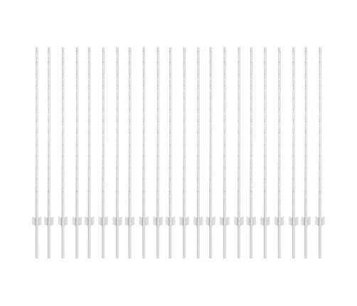 Žoga Stabi 44 Gab. U-Kanāls Sudrabaini 180 Cm Tērauds Vidaxl