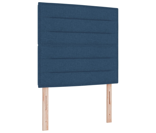 Zils Auduma Gultas Rāmis 100X200 Cm Vidaxl