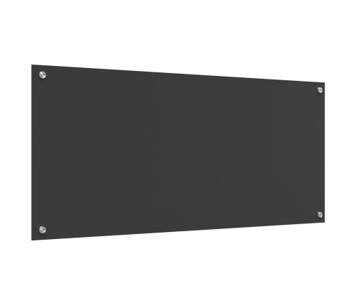 Virtuves Apšuvums Tumši Pelēks 110X50X0,6 Cm Temperēts Stikls Vidaxl