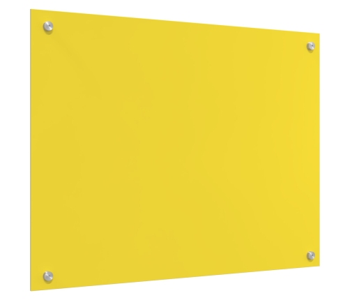 Virtuves Apdare Dzeltens 80X60X0,6 Cm Rūdīts Stikls Vidaxl