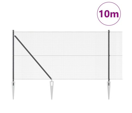 Žogu Stabu Komplekts 2 Gabali Melns Tērauds 10 X 1 M Izturīgs Vidaxl