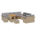 Vidaxl 13 Daļu Dārza Dīvānu Komplekts Ar Spilveniem Bēšs Polietilēna Rotangpalma Akācijas, Vidaxl 2-Vietīgs Dārza Dīvāns Ar Uzglabāšanu Un Spilveniem Bēšs Polietilēna Rotangpalma,  3 Daļu Dārza Ēdināšanas Komplekts Ar Spilveniem Bēšs Polietilēna Rotangpal