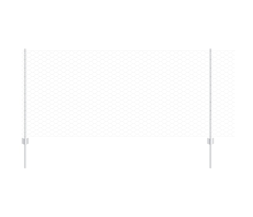 Vidaxl Žoga Stabi 10 Gab U-Kanāls 100 Cm Cinkots Tērauds,  Sešstūra Žogs 1X10 M Cinkots Tērauds Vidaxl