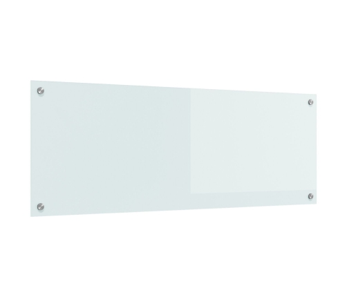 Virtuves Aizsargs - Balts 110X40X0,6 Cm Temperēts Stikls Vidaxl