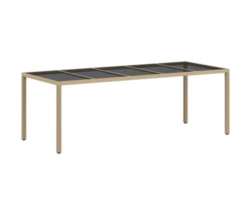 11 Gabalu Dārza Ēdamgalds Ar Spilveniem Bēšs Polietilēna Rotangpalma Vidaxl