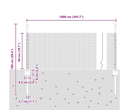 Vistas Sieta Žogu Komplekts 2 Gabali Zaļš Cinkots Tērauds Vidaxl