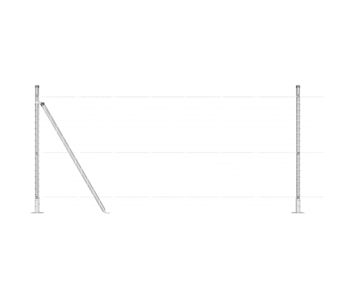 Žoga Stabi 52 Vienību Komplekts Cinkots Tērauds 3.2 X 3.2 X 110 Cm Vidaxl