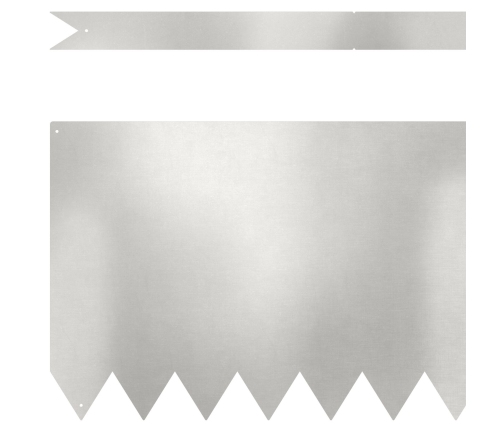 Zāles Malas 20 Gab 100X0,5X30 Cm Nerūsējošais Tērauds Vidaxl