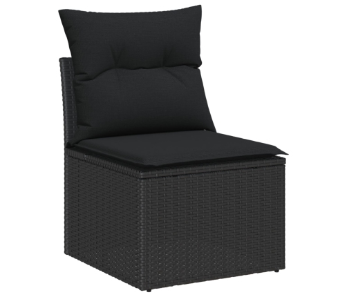 11 Gabalu Dārza Dīvānu Komplekts Ar Spilveniem Bēšā Polietilēna Rotangpalma Vidaxl