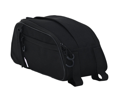 Velosipēdu Soma Pannier Rāmim 8 L Melna 38X16X16 Cm Vidaxl