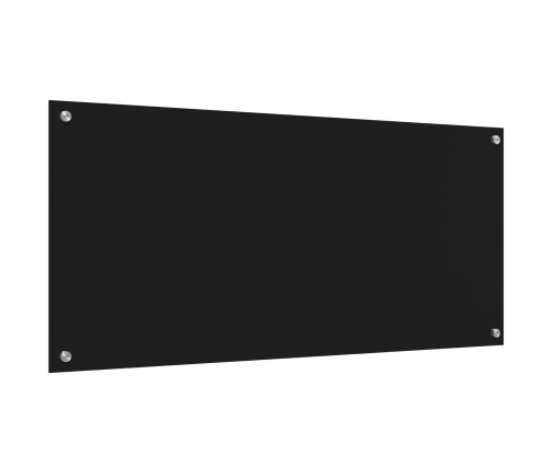 Virtuves Aizsargstikls, Melns, 110X50X0,6 Cm, Temperēts Stikls Vidaxl