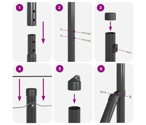 Žogu Stabi 52 Gabalu Komplekts Pelēks Betons 3.2 X 3.2 X 83.5 Cm Vidaxl