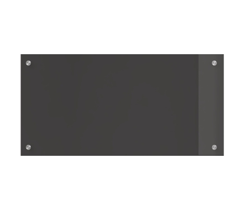 Virtuves Backsplash Tumši Pelēks 80X40X0,6 Cm Rūdīts Stikls Vidaxl