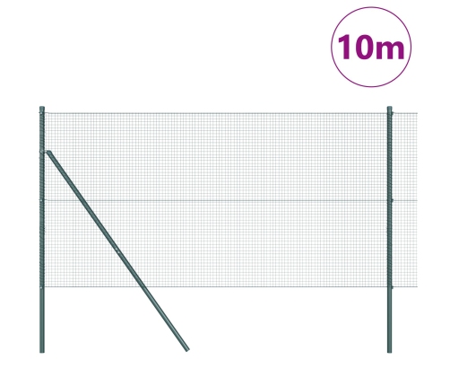 Žoga Stabu Komplekts  2 Gabali Zaļš Tērauds, Pvc 10 X 1 M Vidaxl