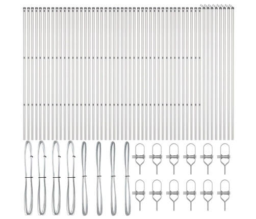 Žoga Stabi 52 Gab Ø32 Mm 170 Cm Cinkots Tērauds Vidaxl