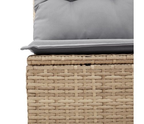 10 Gabalu Dārza Dīvānu Komplekts Ar Spilveniem Melnā Poli Rotangpalma Vidaxl