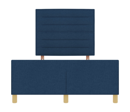 Zilas Auduma Gultas Rāmis 140X200 Cm Vidaxl