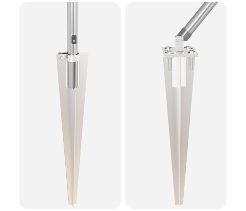 Žogu Stabi Ar Kātiņu 26 Gb Ø32 Mm 120 Cm Cinkots Tērauds Vidaxl