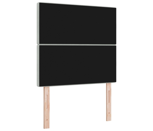 Vidaxl Gultas Galvgalis Kristāla Pogu Szuvošajā Gaiši Pelēkā 100 Cm Samta,  Gultas Galvgalis Kristāla Pogu Szuvošajā Gaiši Pelēkā 200 Cm Samta Vidaxl