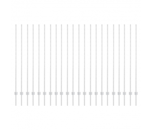 Žoga Stabi 44 Gab. U-Kanāls Sudraba 200 Cm Tērauds Vidaxl